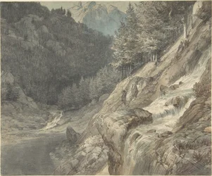 Mountainous Landscape with a River