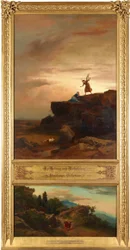 Salvation and Promise (above). Abraham and Isaac Going to the Sacrifice (below). From the cycle “Twelve Biblical Landscapes with the Story of Abraham”