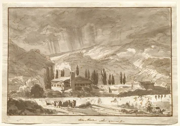 A Storm over the Mountains near Nocera