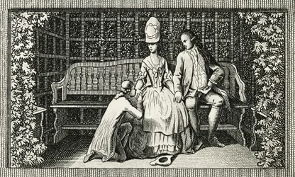 The Sorrows of Young Werther (engraving inspired by novel by Johann Wolfgang von Goethe)