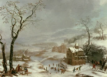 Winter scene near River Flustal