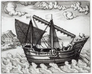 A Chinese Junk, illustration from 