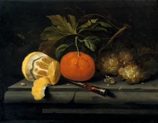 Fruits on a Table Setting of Stone