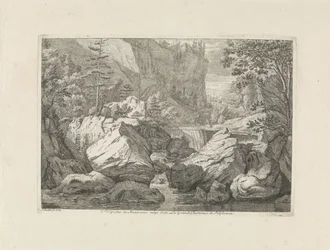 View of a Waterfall (Landscapes in the Chartreuse Mountains)