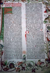 A Page from the Gutenberg Bible