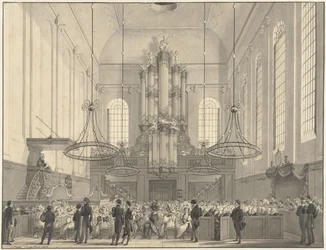 Prof. van der Palm Preaching in the Lutheran Church in The Hague for the Royal Family, 1828