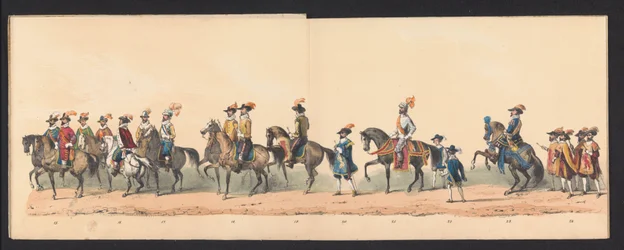 Historical Parade by Students of the Groningen University, 1850 (plate 3)