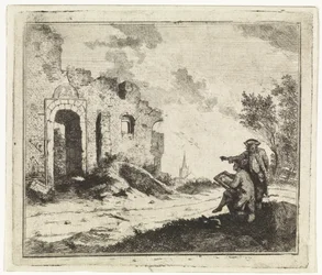 Draftsman at a Ruin
