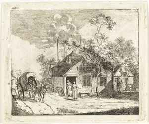 Two Houses by a Road