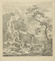 Mountainous landscape with cattle