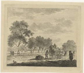 Landscape with Hay Wagon (July) (The Twelve Months)