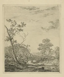 Landscape with Cattle in River