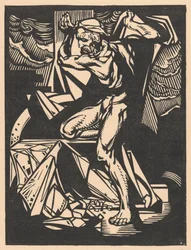 Samson Destroys the Temple Columns