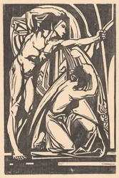 Standing Man and Kneeling Woman