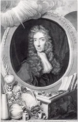 Portrait of the Honorable Robert Boyle, Engraved by George Vertue, 1749
