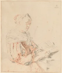 Young Girl at the Keyboard