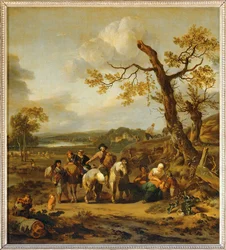 Farmers resting on their way to the market