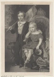 Portrait of Willem, Prince of the Netherlands, and Maurits, Prince of the Netherlands