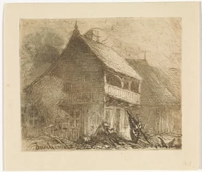 House in Auschowitz in Bohemia