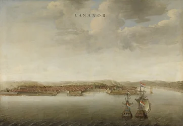 View of Cannanore on the Malabar Coast in India