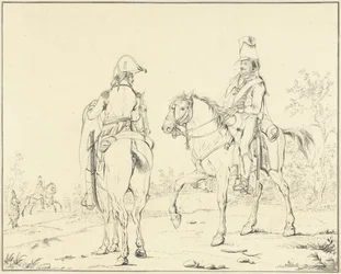 Two French Cavalrymen on Horseback