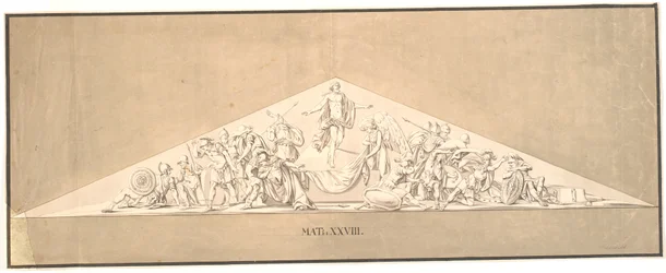 The Resurrection of Christ. Sketch for a Lost Relief for the Marble Church
