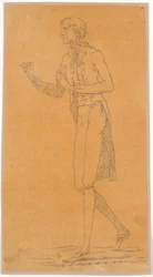 Portrait of Abildgaard? Chalk