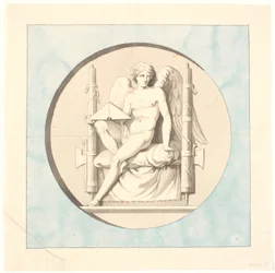 The Genius of Justice. Drawing for the Marble Relief on the Liberty Column