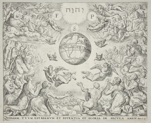 Adoration of the Trinity in heaven