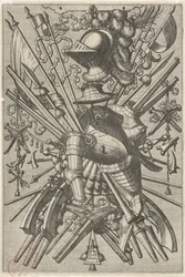Flat Decoration Consisting of a Trophy