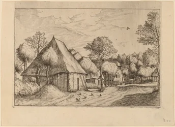 A Farmyard with a Draw Well