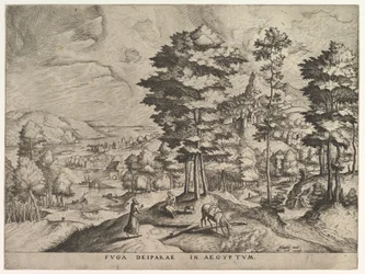 Flight into Egypt from The Large Landscapes, ca. 1555-56