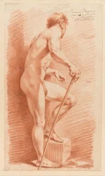 Standing Male Nude, Side View (1st Prize 1773)