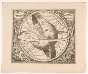 Celestial Map of the Earth According to the System of Ptolemy
