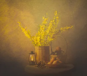 Golden Spring Still Life