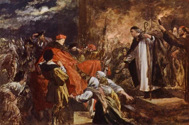 Arrival of Cardinal Wolsey at Leicester Abbey