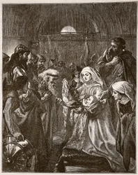 Edward Presenting His Infant Son to the Welsh, Illustration from 
