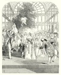 Queen Victoria and her children visiting the Great Exhibition of 1851, Crystal Palace, Hyde Park, London