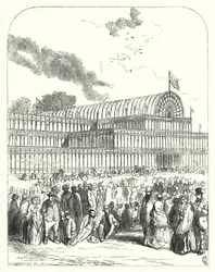 The Crystal Palace in Hyde Park, London, venue for the Great Exhibition of 1851