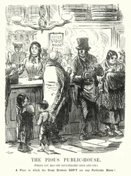 Punch cartoon: The Pious Public House