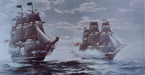 USS Constitution and HMS Java