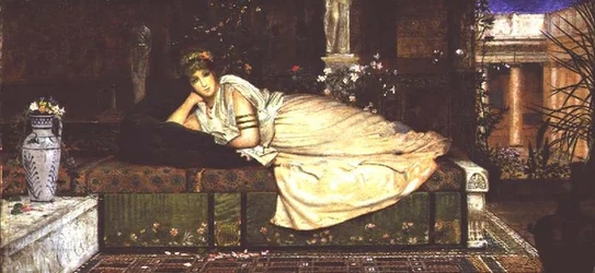 A Classical Lady in an Interior