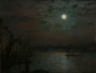 Southwark Bridge by Moonlight, 1882