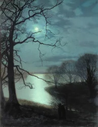 Watching a Moonlit Lake