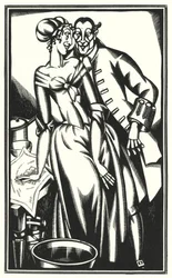 Illustration for Tristram Shandy by Laurence Sterne
