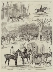 Lawn Meet of the West Norfolk Hounds at Sandringham