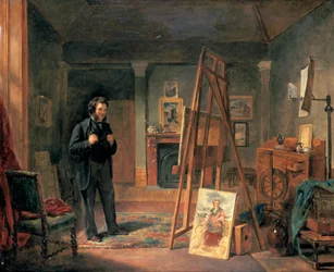 Portrait of Thomas Faed in his Studio, 19th century
