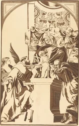 Holy Family and Four Saints