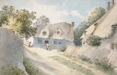 Cottages in a Village Street