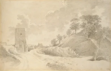 Oxford Castle and the Castle Mound, 27 May 1784
